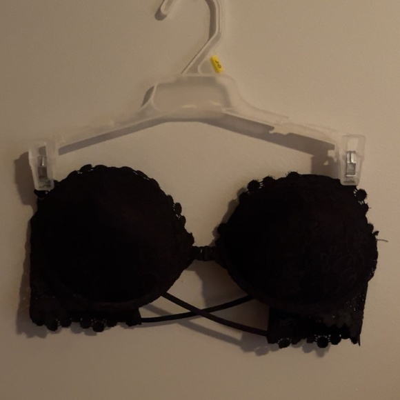 DesireSculpt Lace Strapless Front Closure Bra - Picture 1 of 4